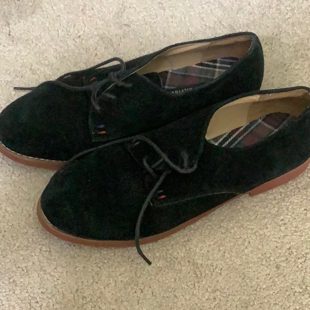 Women’s black nubuck loafers size 8 1/2